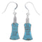 Turquoise Southwestern Silver Earrings EX43469